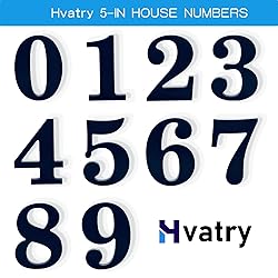 Hvatry 5'' House Numbers for Outside - Modern