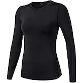 LWISMIL Women's Compression Shirt Long Sleeve Cool Dry Workout Tops Athletic Base Layer Undershirts