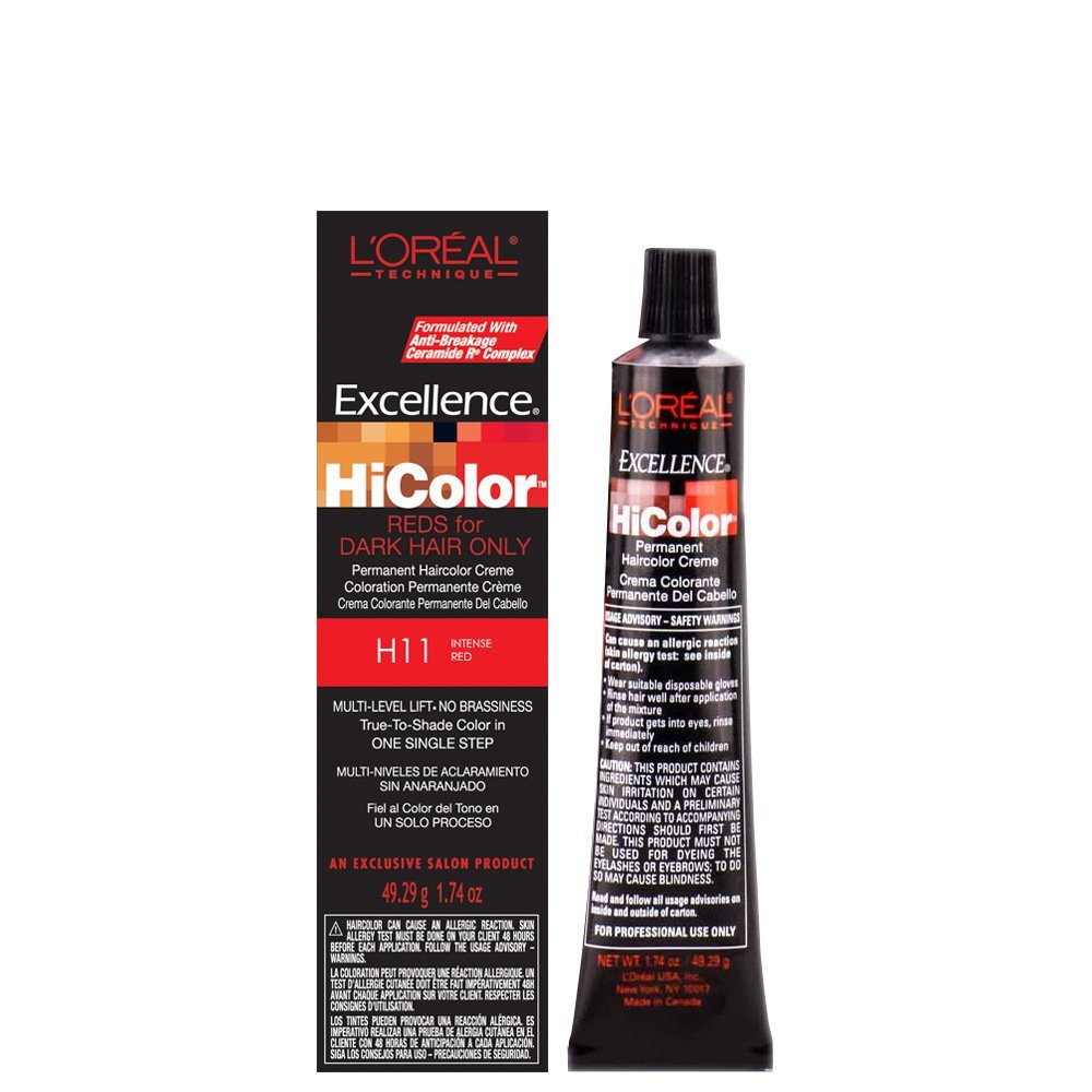 Amazon.com : L'Oreal Excellence HiColor Red Hot 1.74 oz. Tube : Loreal