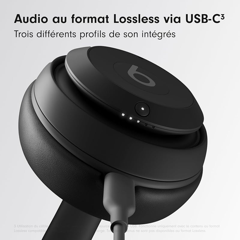 Studio Pro - Casque sans Fil avec Bluetooth et Réduction du Bruit - Audio Spatial personnalisé, Audio USB-C au Format Lossless, Compatibilité Apple et Android - Noir