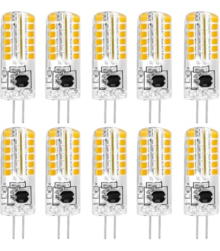 G4 LED Light Bulbs 3W Cool White 6000K - 8 Pack For Halogen Replacement