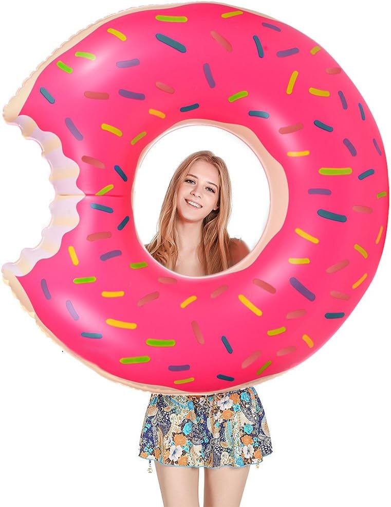 Migimi Swim Ring, Donut Tube Pool Float for Swimming Pool or Beach Sea, Swimming Tube Water Toy for Adult