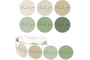 Starboling Thank You Sticker,500pcs 1.5Inch Green Thank You for Supporting My Small Business Stickers,for Supporting My Business Supplies Packing,Envelopes,Gift Wraps and Crafts（Green）