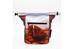 GNARLY DOOD Rock Climbing Chalk Bucket | for Bouldering Gym & Outdoor Use | Durable Velcro Closure, 2 Zippered Pockets, Easy-Carry Handle