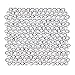 1440 Pack Crystal Flat Back Rhinestone Round Diamante Gems, Non-Self-Adhesive (Clear, 5 MM)