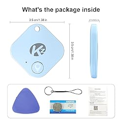 KZO Bluetooth Tracker Smart Tag for Keys, Bags, and