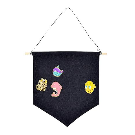 Garneck Pin Display Pennant Banner Wall Display Banner Enamel