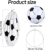 BLMHTWO 4 Pack Inflatable Footballs 14.1 Inch Kids Beach Ball PVC Leakproof view 2