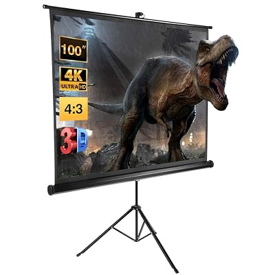 Excelvan 100 Inch HD Projector Screen 