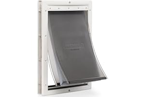 PetSafe Extreme Weather Energy Efficient Pet Door, White, Large