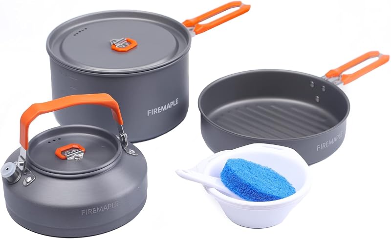 Feast 2 Kit de Utensilios Cocina de Camping Naranja