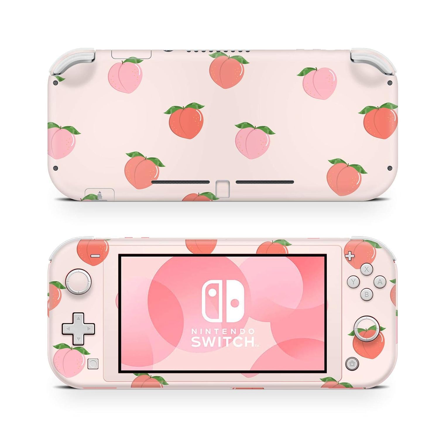 Amazon Com Zoomhitskins Switch Lite Skin Decal Stickers Peaches Fruits Abricot Peach Village Salmon Pink Tree Pastel Momo Kawaii Anime High Quality Durable Bubble Free Goo Free 1 Console Skin Made In Usa Video Games