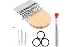 MAPLEHAO Patch Maker 2.0 Knit Patch Kit, Portable Beginner Weaving Loom, Quick & Easy Sewing Repair Tool, Fabric Hole Mending