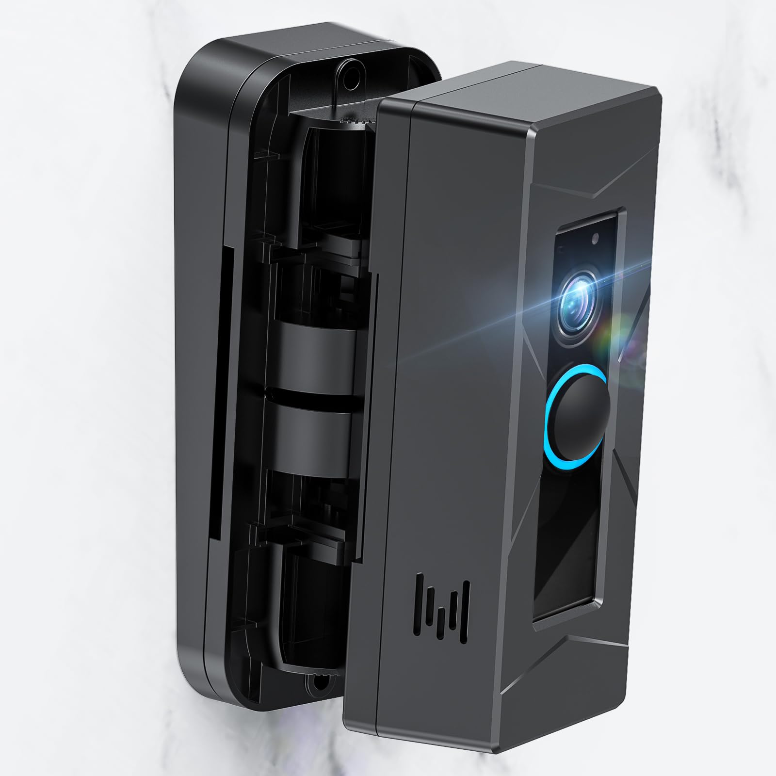 Photo 1 of Trushome Wired Anti-Theft Camera Mount with Angle Mount and Wedge, Compatible with Ring Wired Doorbells, Adjustable Angle 0°-70° (Doorbell Not Included, Not Compatible with Blink/Eufy)