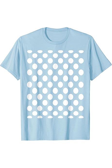 blue polka dot t shirt