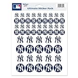 MLB New York Yankees Vinyl Sticker Sheet, 8.5