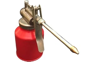 shamjina High Pressure Pump Oiler Lubrication Oil Can Bottle Oil Spray Can with Spout Portable Oil Can Pump Oiler for All Typ