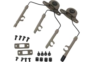 COMBATGEAR Tactical ARC Rail Adapter Kit Compatible with Comtac III Headset & Fast ARC/M-Lok/Team-Wendy2.0 Rail Helmets (Tan)