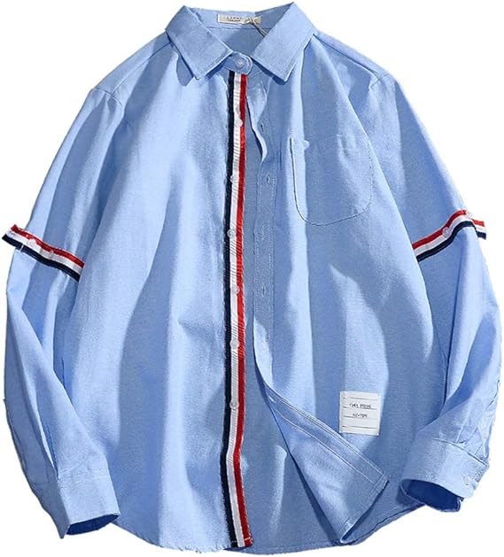 Amazon ワイシャツカジュアル 長袖シャツ メンズ ステッチワイシャツシャツ カジュアル インナーシャツスリム シャツ Yシャツカジュアル シンプルオックスフォードシャツ シャツ 通販