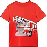 Toddler Boys T-Shirt Short Sleeve Shirt Dinosaur Print Cotton Summer Tops Tees Shark Graphic 2-7T