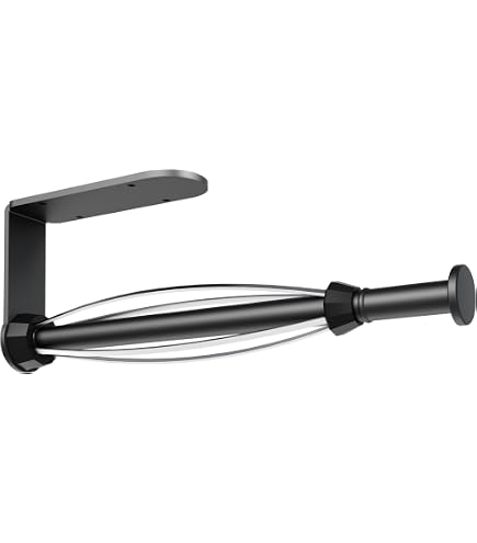 Gewtur Under Cabinet Kitchen Roll Holder - Stainless Steel, One-Hand Tear, Self-Adhesive Or Screw Mount