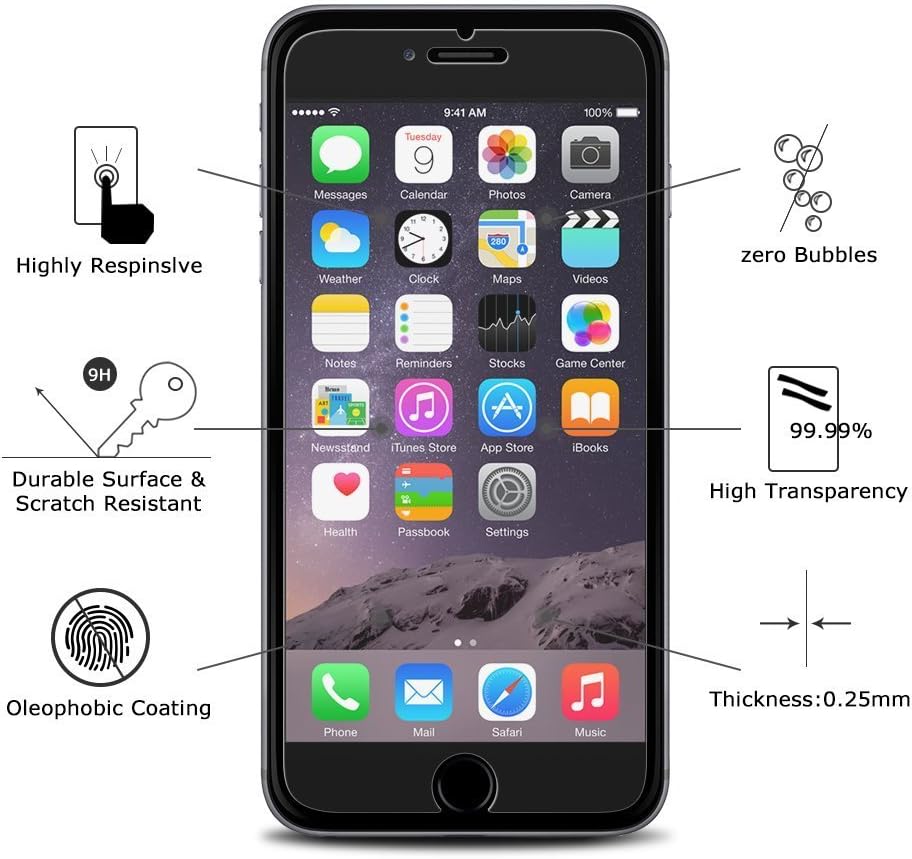 SHOPKART Edge to Edge Tempered Glass Screen Protector for iPhone 7 Transparent