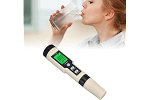 Water Test Kit, Hydrogen Water Tester Hydrogen Test Pen High Sensitivity Backlit LCD Design Digital Hydrogen Meter for Water 