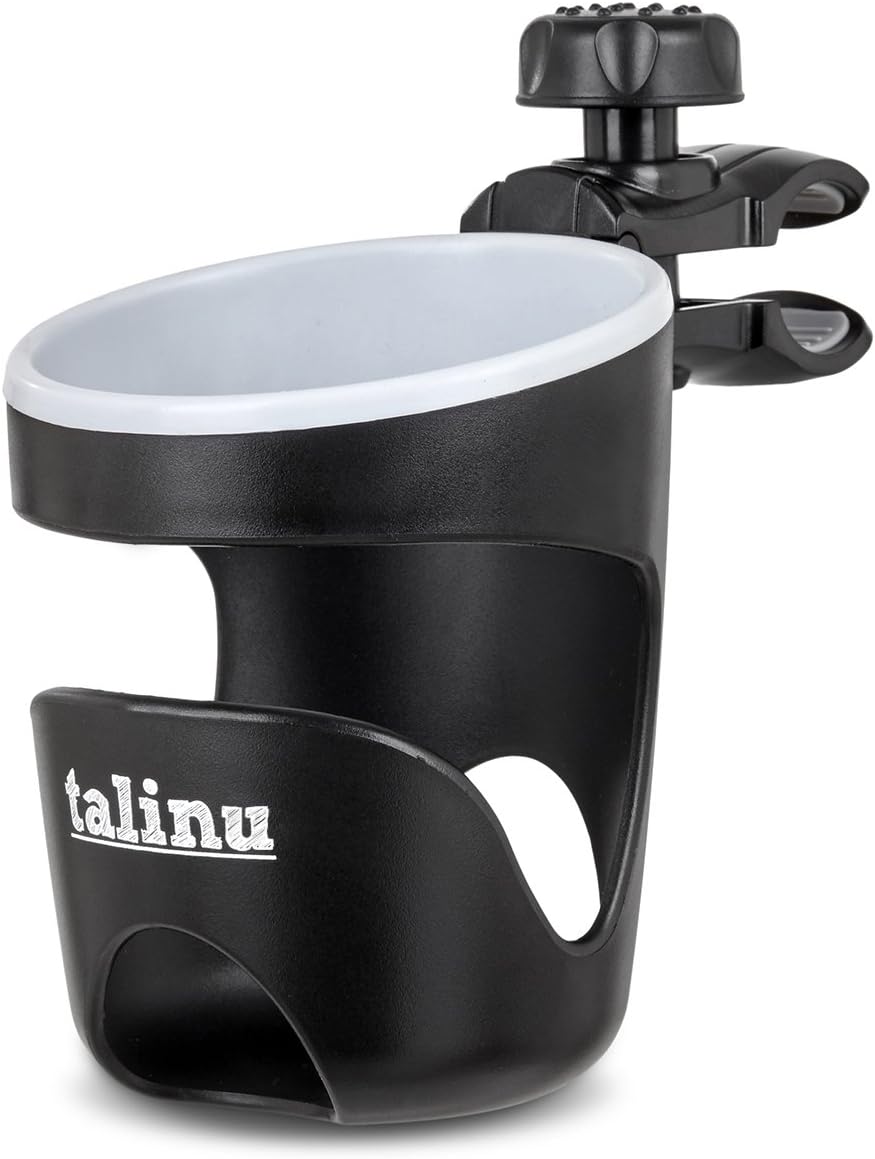 TALINU Universal Cup Holder for pushchairs, Strollers, Bikes and prams | Drink Holder, Bottle Pouch