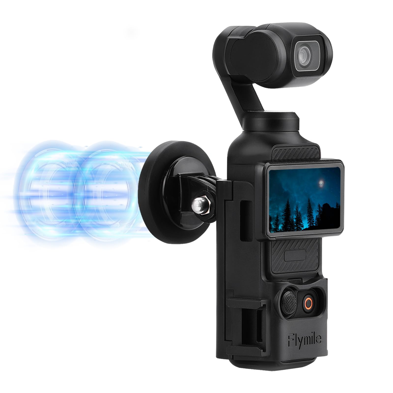 Photo 1 of BRDRC Pocket 3 Magnetic Mount, Magnet Bracket Expansion Adapter Holder with Cold Shoe on Car, Railings, Refrigerators for DJI Osmo Pocket 3 Creator Combo Handle Accessories