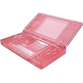 eXtremeRate Cherry Pink Replacement Full Housing Shell for Nintendo DS Lite, Custom Handheld Console Case Cover with Buttons, Screen Lens for Nintendo DS Lite NDSL - Console NOT Included
