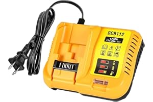 Replacement for Dewalt 20V Max Battery Charger DCB112, Compatible with Dewalt 12V 20V Max Lithium Battery DCB203 DCB204 DCB20