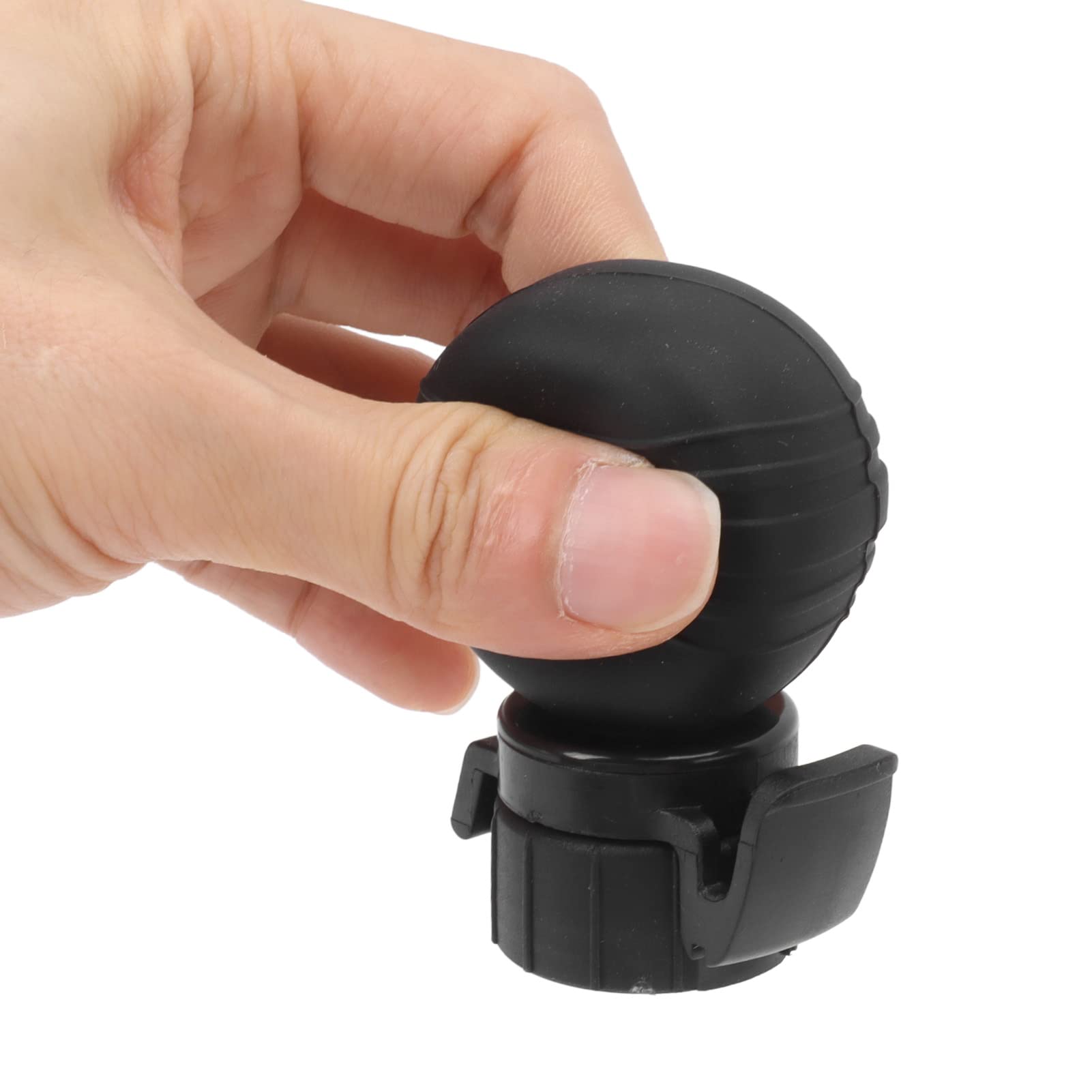 Silicone Soda Bottle Lid, Preserve Carbonation, Proof Fizz Keeper Cap, Air Pump Cap with Dishwasher Safe (Black)