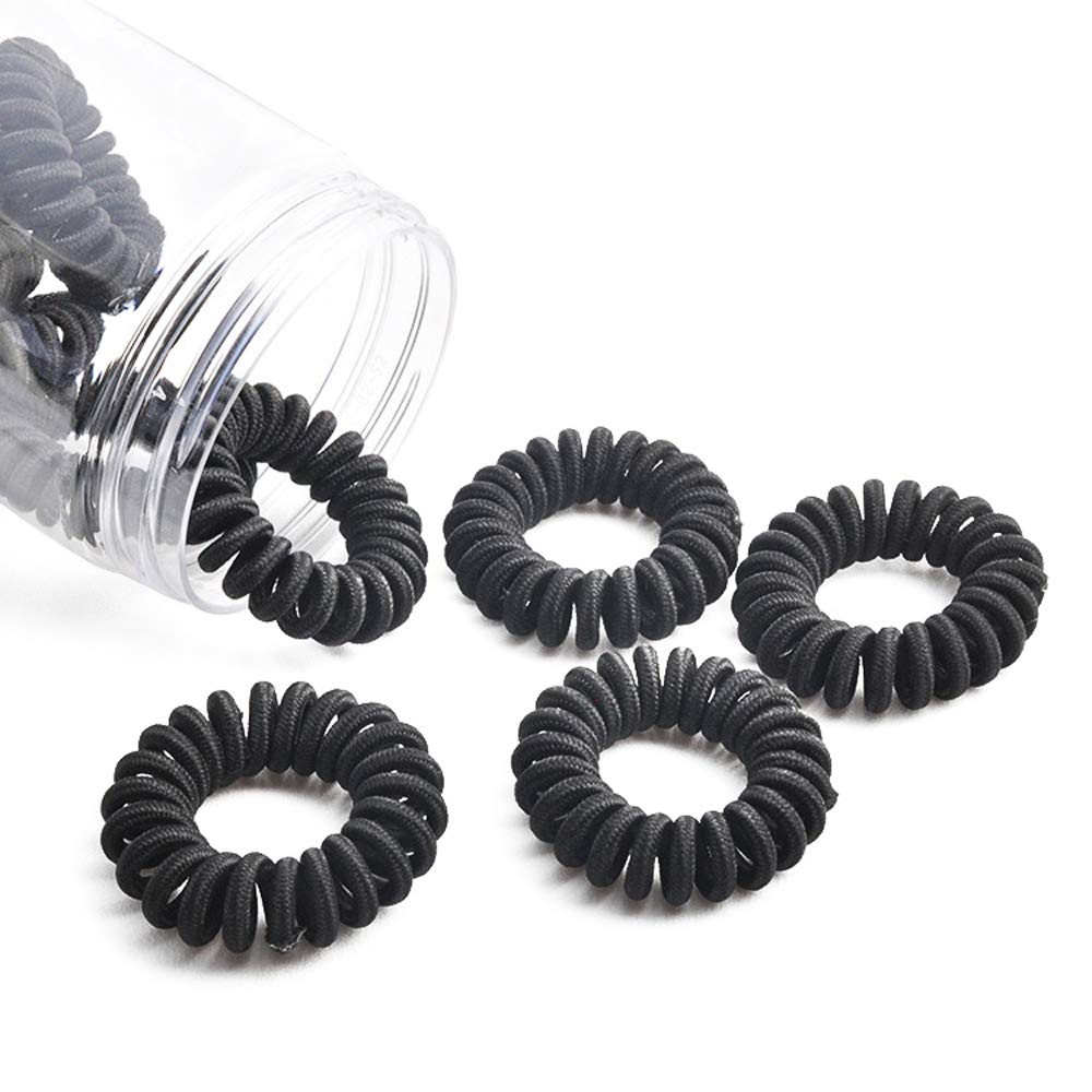 Amazon Com Spiral Hair Ties Power Traceless Hair Ring Rubber
