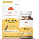 Uqora In Control, Daily Bladder Support, 60 Capsules | Bladder Care Supplement, Urinary Urgency, Frequency, and Occasional Leaks, Horsetail and Spicebush, Vegetarian, Gluten-Free