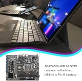 Zunedhys B250C Mining Motherboard G3900 CPU 8G DDR4 RAM 12X PCIE USB3.0 view 2