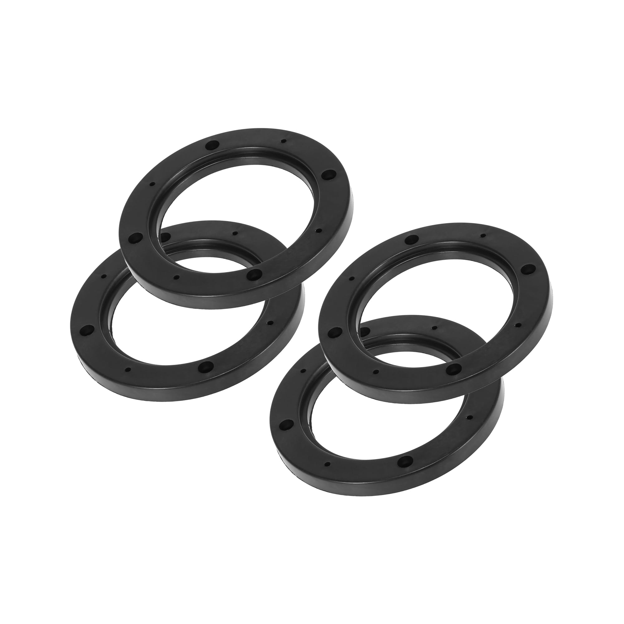 Partuto 4pcs for 4 Inch Car Speaker Spacer Plastic 92mm ID Black Hollow Replacement