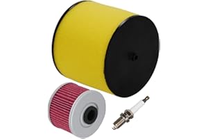 HIFROM ATV Air Filter Element Cleaner with Oil Filter Spark Plug Tune Up Kit Replacement for Honda Rancher 420 TRX400EX TRX420FE TRX420FM TRX420TM TRX420TE Replace 17254-HN1-000