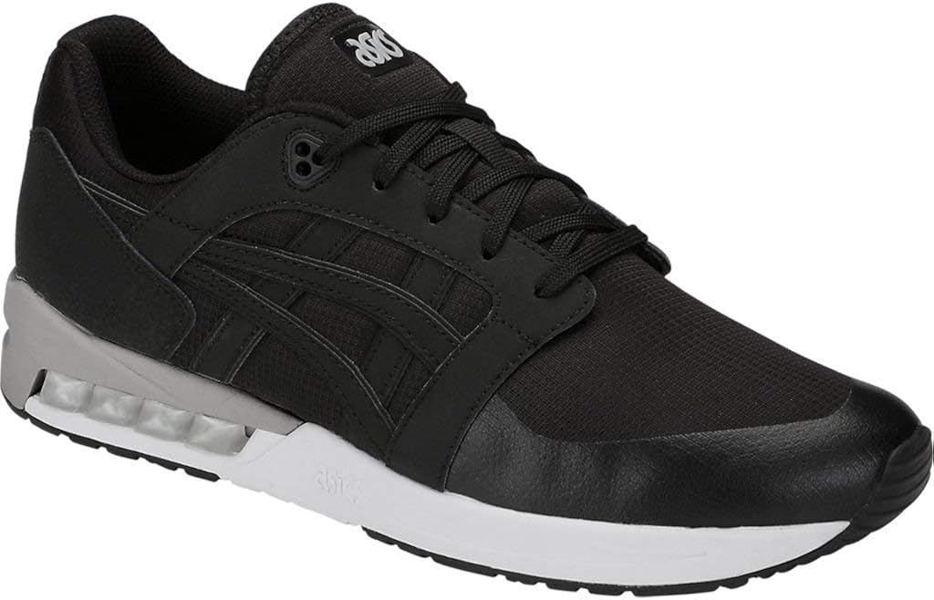 asics gel saga black white