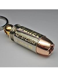 45 ACP Engraved Personalized Bullet Pet Tag Pet I.D.Tag