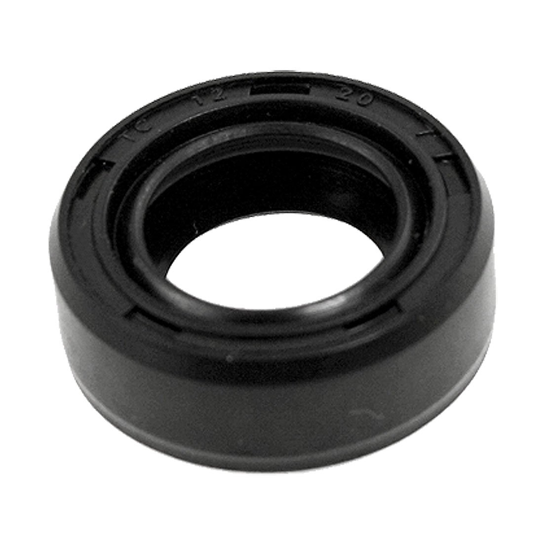sourcing map Spring Loaded Metric Rotary Shaft TC Oil Seal Double Lip 12x20x7mm — image 1