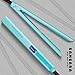 SAMSARA 1″ Anti-Static Mini Flat Iron for Hair Touch Control Portable Hair Straightener Adjustable Temperature, 3D Floating Ceramic Plates, 15s Instant Heat up, Dual Voltage Travel Iron, Palegreenthumb 1