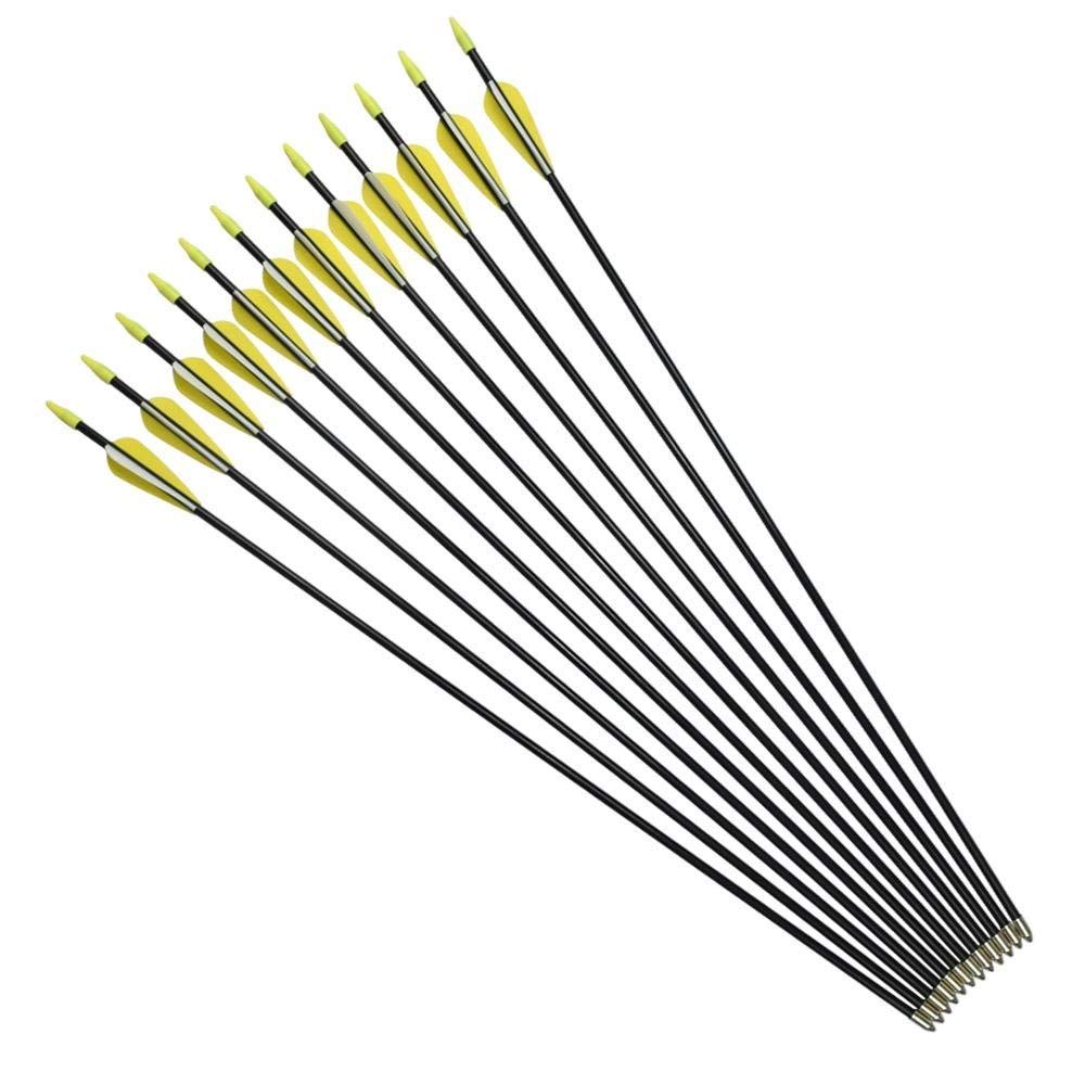 YLA Archery Arrows 26" Recurve Bow Compound Bows Youth Targets Shooting Practice (12 pcs/pack)