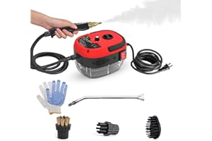 Ailgely 2500W High Pressure Steam Cleaner,Portable Handheld Steam Cleaner, Steam Cleaning Machine,High Temperature Pressurized Steam Cleaner with 3 Brush Heads for Floors, Car, Furniture, Bathroom