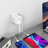 VINTAR 5 in 1 UK Plug Adaptor with 2 USB Ports, 3 Way Extension Socket UK view 7
