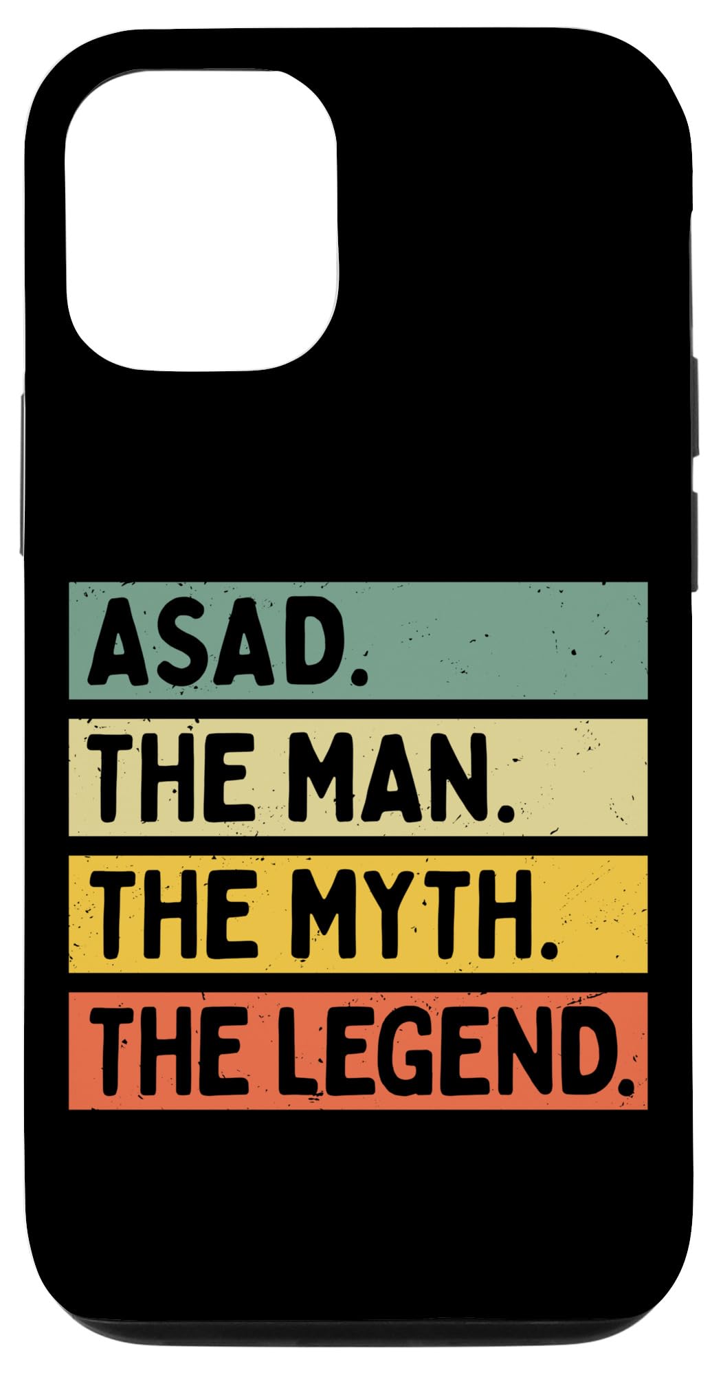 iPhone 13 Asad The Man The Myth The Legend Funny Personalized Quote Case
