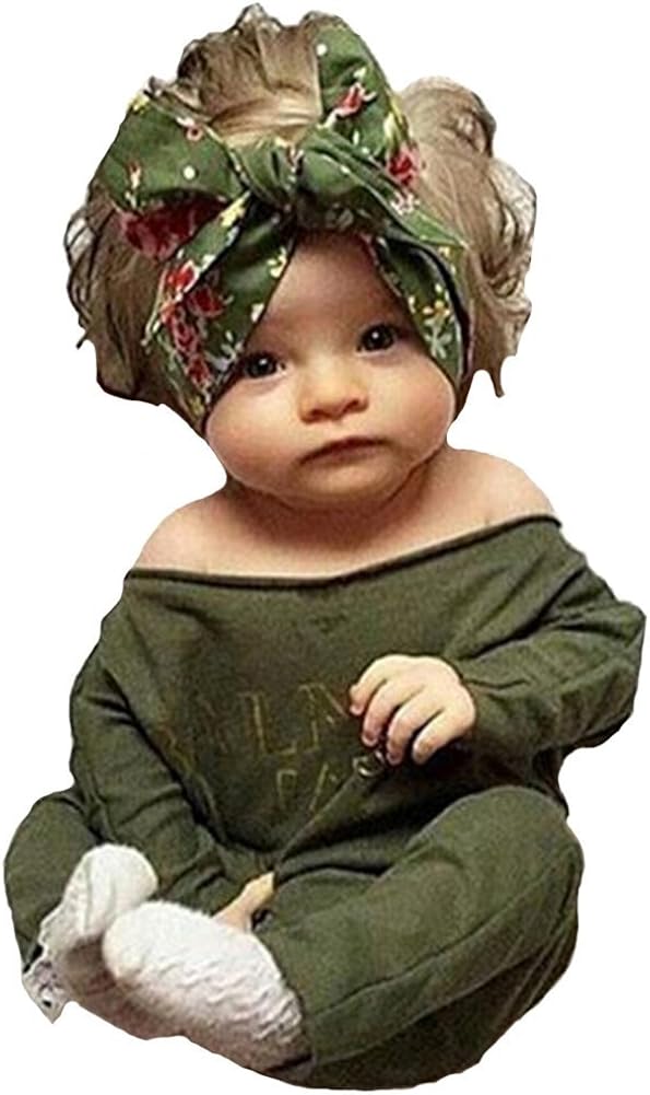 baby girl off the shoulder romper