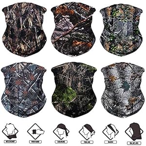 Neck Gaiter, Magic Headband Sport Headwear Elastic Face Mask Bandana Scarf UV Resistence Balaclava, Headwrap Helmet…