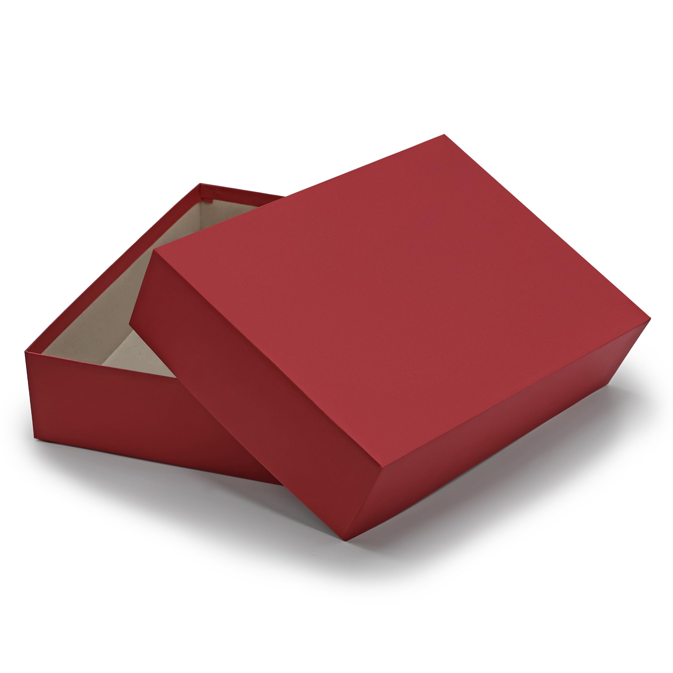 NEUSER PAPIER storage and gift boxes, 1 piece, DIN A4, dark red (red) covered, 302 x 213 x 70 mm