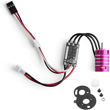 Motor Cepillado RC 550 12T Con Ventilador - Para Coches RC, 7.4V-12V, 57mm Largo, Compatible Con Axial, HSP, Etc.
