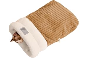 Cat Sleeping Bag, Soft Comfortable Cat Winter Sleeping Bag Cat Cave Bed, Cat Nest Bed for Dogs and Cats Up to 12 Pounds (Size